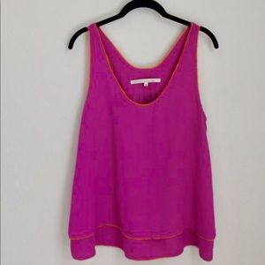 RACHEL by Rachel Roy Magenta Flowy Tank Top